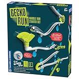 Gecko Run Marble Run Starter Set by Thames & Kosmos, Toy of The Year Finalist - 63 Piece Vertical Marble Run, Flexible Tracks | Fast, No-Mess Setup, Residue-Free Nano-Adhesive Pads, Creative Play