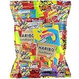 Bulk Assorted Fruit Candy - Starburst, Skittles, Swedish Fish, Air Heads, Jolly Rancher, Sour Punch, Sour Patch Kids, Gold-Bears Gummi Bears & Twizzlers, Candy's, Pops, Dots, (32 Oz Variety Pack)