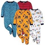 Onesies Brand Baby Boys 4-pack 'N Plays Footies And Toddler Sleepers, Truck, 3-6 Months US