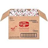 Nestle Carnation Coffee Creamer Half and Half, Made with Real Dairy, 0.304 fl oz Tubs (Pack of 360)