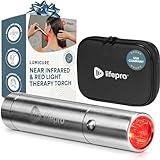 LifePro Infrared & Red Light Therapy for Body Joints & Muscles Pain Relief, Portable Red Light Therapy Device, Near Infrared Light Therapy for Body & Face Reduce Inflammation - Use 3 wavelengths