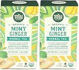 WHOLE FOODS MARKET Organic Mint Ginger Herbal Tea, 20 CT (Pack of 2)