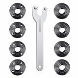 Fyjbnh 9PCS Angle Grinder Nut Angle Grinder Wrench Kit 5/8-11 Flange Metal Lock Nut for Compatible with Dewalt Milwaukee Makita193465-4 Metabo Bosch 4.5" 5" Grinder Parts