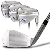 GoSports Illegal Max Spin Golf Wedge Set - Mens Right Handed Sand Wedge, Lob Wedge, Gap Wedge