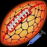 Jasonwell Glow in The Dark Football - Strong Grip Light Up Football Toy Stuff Sports Balls for Boys Kids Teenage Junior Youth Adult Outdoor Christmas Birthday Gifts for Age 6-8 8-12 13 + Year Old No.9