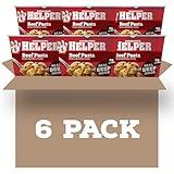 Helper Beef Pasta Microwave Cup, 2 oz (6 Pack), Real Beef, 8g Protein, Hearty, Savory, and Ready in 4 Minutes, Quick Microwavable Pasta Meal or Snack, Perfect for Midweek Dinners, Busy Evenings, and Families on the Go