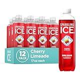 Sparkling Ice, Cherry Limeade Sparkling Water, Zero Sugar Flavored Water, with Vitamins and Antioxidants, Low Calorie Beverage, 17 fl oz Bottles (Pack of 12)