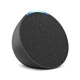 Amazon Echo Pop (newest model), Full sound compact smart speaker with Alexa, Charcoal