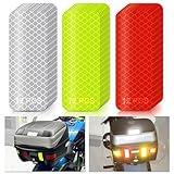 Reflective Stickers - PSLER 36 PCS High Visibility Reflective Tape Waterproof Reflective Strips Bulk Safety Reflective Tape for Car Motorcycle Bike Trailer Helmet Mailbox Bag, 1.18 x 3.15 Inch