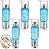 WILLBOND Stainless Steel Insect Pins Kit Specimen Entomology Pins Butterfly Collections Variety Pack for School Entomology Display Butterfly Collectors (500 Pieces,5 Sizes)