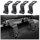 Utility Car Headrest Hidden Hook 33lb(Max) Car Hooks for Purses and Bags,Hard Hat Holder for Truck Seat Hanger Storage Organizer for Coats,Umbrellas,Grocery Bags,Handbags Universal Car Accessories