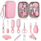 Baby Grooming and Health Kit, Lictin Nursery Care Kit, Newborn Safety Health Care Set with Hair Brush,Comb,Nail Clippers and More for Newborn Infant Toddlers Baby Girls, Pink