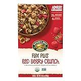 Nature's Path Organic Flax Plus Red Berry Crunch Cereal, 10.6 oz (Pack of 1), Non-GMO