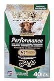 VICTOR Super Premium Dog Food – Performance Dry Dog Food from Beef, Chicken and Pork Meal – 26% Protein for Active Adult Dogs – Includes Glucosamine and Chondroitin for Hip and Joint Health, 40lbs