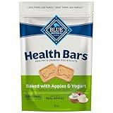 Blue Buffalo Health Bars Natural Crunchy Dog Treats Biscuits, Apple & Yogurt 16-oz Bag