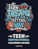 Teen Inspirational Coloring Books: Positive Inspiration for Teenagers, Tweens, Older Kids, Boys, & Girls, Creative Art Pages, Art Therapy & Meditation ... Stress Relief & Relaxation, Relaxing Designs