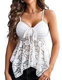 Avidlove Bralettes for Women Sexy Tank Tops Cami Y2k Camisole Tops for Women (White, Medium)