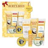 Burt's Bees Christmas Gifts, 6 Stocking Stuffers Products, Timeless Minis Kit - Original Beeswax Lip Balm, Coconut Foot Cream, Milk Honey Body Lotion, Deep Cleansing Cream, Res-Q Ointment & Hand Salve