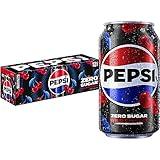 Pepsi Zero Sugar Cola Soda, Wild Cherry, 12 Fl Oz Cans (Pack of 12)