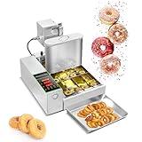 Commercial Mini 4 Rows Donut Machine Auto Donut Making Machine Doughnut Maker Frying Donuts Maker Mini Donut Maker Adjustable Donut Thickness Stainless Steel