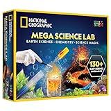 National Geographic Mega Science Lab - Science Kit for Kids with 130+ Easy Experiments, Featuring Earth Science, Chemistry Set, and Magic STEM Projects for Boys and Girls (Amazon Exclusive)