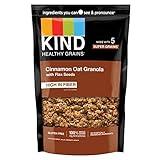 KIND Healthy Grains Clusters, Cinnamon Oat Granola With Flax Seeds, Healthy Snacks, Gluten Free, 1 Count