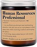 Human Resources Definition Candle - Funny Human Resources Candle - Hr Office Decor - Coworker Gifts - Gift for Staffing Deparrtmnet