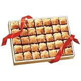 The Wisconsin Cheeseman Mini Baklava Desserts - Expertly Crafted and Flaky Gourmet Treats, Featuring Chopped Walnuts, Almonds, and Real Honey, Gift or Holiday Treat - 1lb. 8 oz.