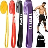 Resistance Bands Set for Pull-Up Assistance & Muscle Training, Exercise Bands for Men/Women, Workout Bands for Full-Body Training, Physical Therapy, Body Stretching