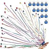 No Mess Streamers,12Pack Colorful No Mess Confetti Poppers,Party Poppers for Birthday,Wedding,Celebrations,School Opening,Graduation,Retirement Party