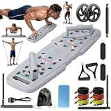 Push Up Board, Workout Equipment Home Gym,Push Up Strength Training Equipment,Portable Multi Function Foldable 20 in 1 Push Up Bar Fitness,Pushup Handles for Floor