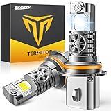 Termitor Latest 9007/HB5 Light Bulbs Hi/Low Beam, 33000LM 900% Super Brightness, 60000+ Hours Service Life, 6500K Cool White, 1:1 Halogen Size Replacement Fog Light Bulbs, Plug N Play, Pack of 2