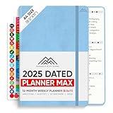 PRODUCTIVITY STORE Pro Max - Dated, 2025 Planner, 8.5" x 11" - The #1 Productivity Planner to Achieve Your 2025 Goals - Planner 2025-2026 - Blue - A4