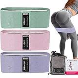 3 Levels Booty Bands Set, Resistance Bands for Working Out, Exercise Bands for Women Legs and Butt, Yoga Starter Set
