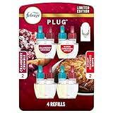 Febreze Odor-Fighting Fade Defy PLUG Air Freshener Baked Cinnamon Apple, Cranberry Crumble, .87 fl. oz. Oil Refill, 2 of Each