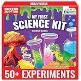 Doctor Jupiter My First Science Kit for Kids Ages 4-5-6-7-8-9-10-11-12 | Birthday Gift Ideas for 4+ Year Old Boys & Girls | STEM Learning & Educational Toys | 50+ Experiments Starter Science Series