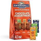 GHIRARDELLI Jack O’ Lanterns Chocolate Assortment, 4.1 oz Bag – Halloween Chocolate Variety Pack with Milk & Dark Chocolate Candy