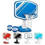 GoSports Splash Hoop PRO Swimming Pool Basketball Game - Includes Poolside Water Basketball Hoop, 2 Balls and Pump - Blue