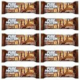Pure Protein Nut Bars, Peanut Butter Dark Chocolate, 10g Protein, 1.64 oz, 10 Pack Gluten Free, Low Sugar, Peanut Butter Dark Chocolate