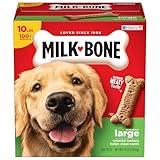 Milk-Bone Original Dog Treats for Large Dogs, 10 Pound, Crunchy Biscuit Helps Clean Teeth