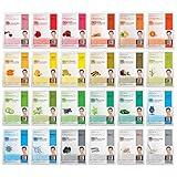 DERMAL 24 Combo Pack A Collagen Essence Korean Face Mask - Hydrating & Soothing Facial Mask with Panthenol - Hypoallergenic Self Care Sheet Mask for All Skin Types - Natural Home Spa Treatment Mask