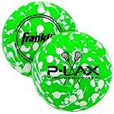 Franklin Sports Lacrosse Balls - Practice Lax Balls - 2 Pack -Massage Balls - All Ages Lacrosse - Green