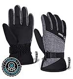 Tough Outdoors Kids Snow Gloves - Kids Ski Gloves & Youth Winter Gloves - Girls, Boys Snow Gloves - Insulated Waterproof Snow Gloves - Cold Weather Youth Ski Gloves - Skiing Gloves for Kids