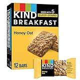 KIND Breakfast Bars, Honey Oat, Healthy Snacks, Gluten Free, 100% Whole Grains, 3g Protein, 6 Count