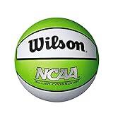 WILSON NCAA Killer Crossover Outdoor Basketball - Size 5 - 27.5", Lime/White