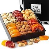 Dried Fruit and Nuts Gift Basket Assorted - Holiday Snack Box for Birthdays, Anniversaries, Care Packages by Oh Nuts