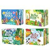 Vamotto Busy Book for Toddlers 3+ Year Old, Montessori Sensory Quiet Book, Educational Learning Activity Books for Boys & Girls,Autism Sensory Travel Toys, Birthday