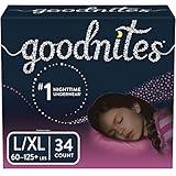 Goodnites Bedwetting Underwear for Girls, Large/X-Large, 34 Ct, Discreet