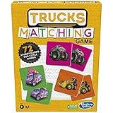 Hasbro Gaming Trucks Matching Game | Preschool Games for Boys & Girls | Memory Card Game for Kids | Ages 3+ (Amazon Exclusive)