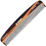 Kent 7T Handmade All Fine Tooth Pocket Comb for Men, Hair Comb Straightener for Everyday Grooming Styling Hair, Mustache and Beard, Use Dry or with Balms, Saw Cut and Hand Polished, Made in England